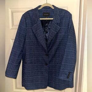 Banana Republic blue plaid blazer